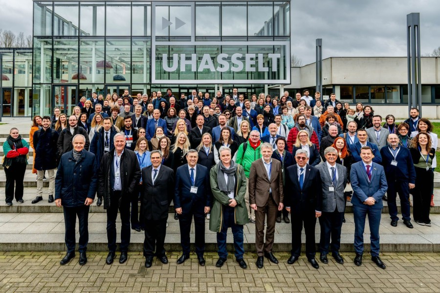 Image with group of people from Official kick-off event at Hasselt University