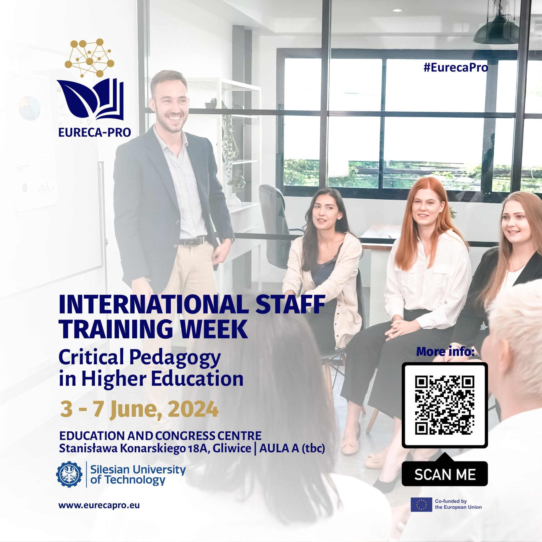 Photo banner with International Staff Training Week @ SUT 2024