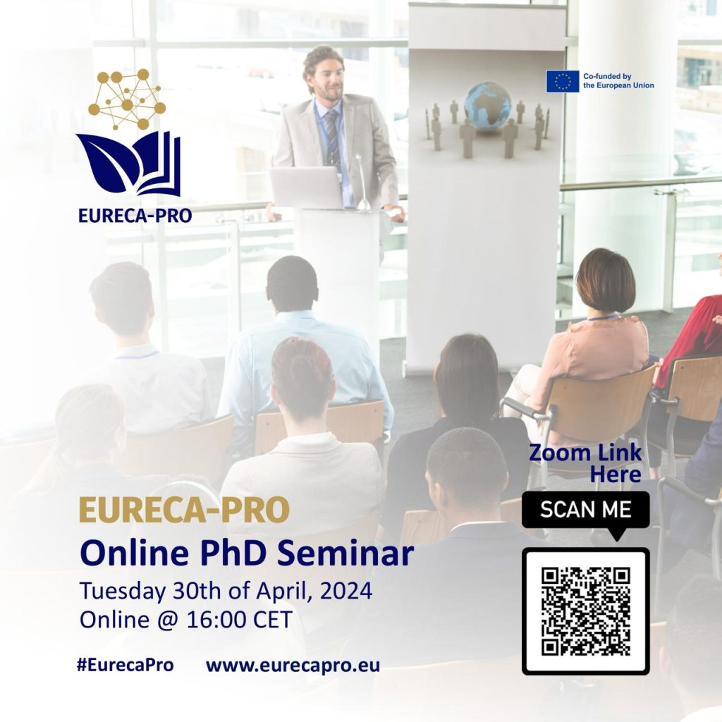 Banner - EURECA-PRO PhD Online seminar